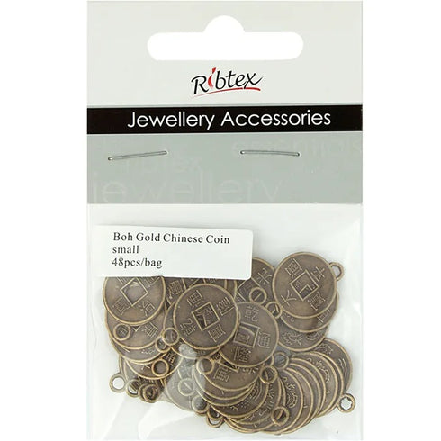 15mm Metal Alloy Chinese Coin Charms